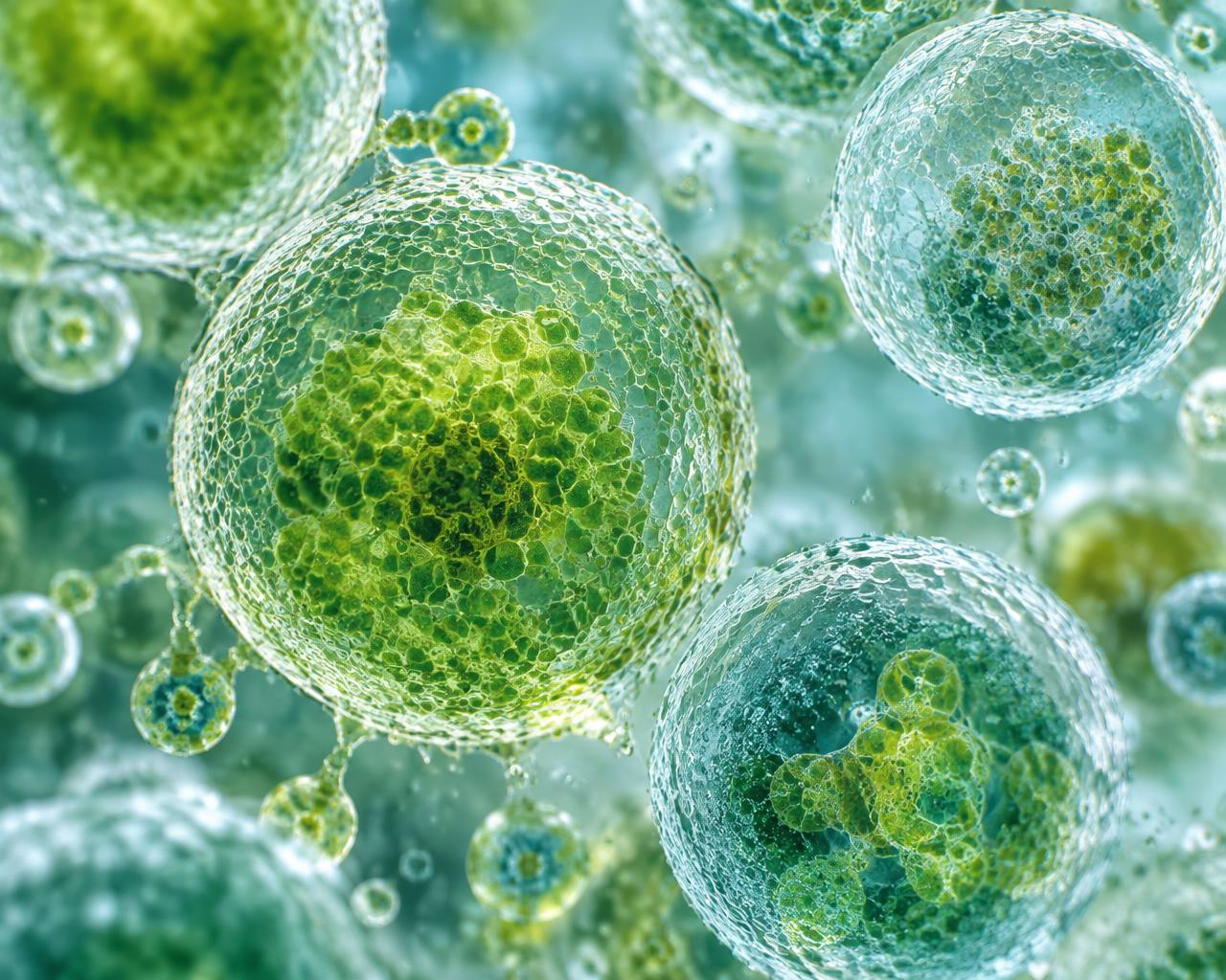 Illustrative microscopic cellular forms